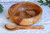 Babybreischale &  Babybrei-löffel aus Olivenholz